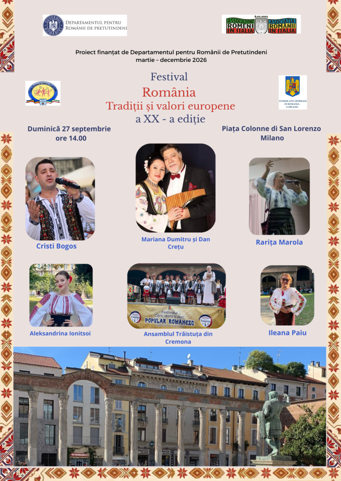 Festivalul „România – Tradiții și Valori Europene" a XX-a ediție