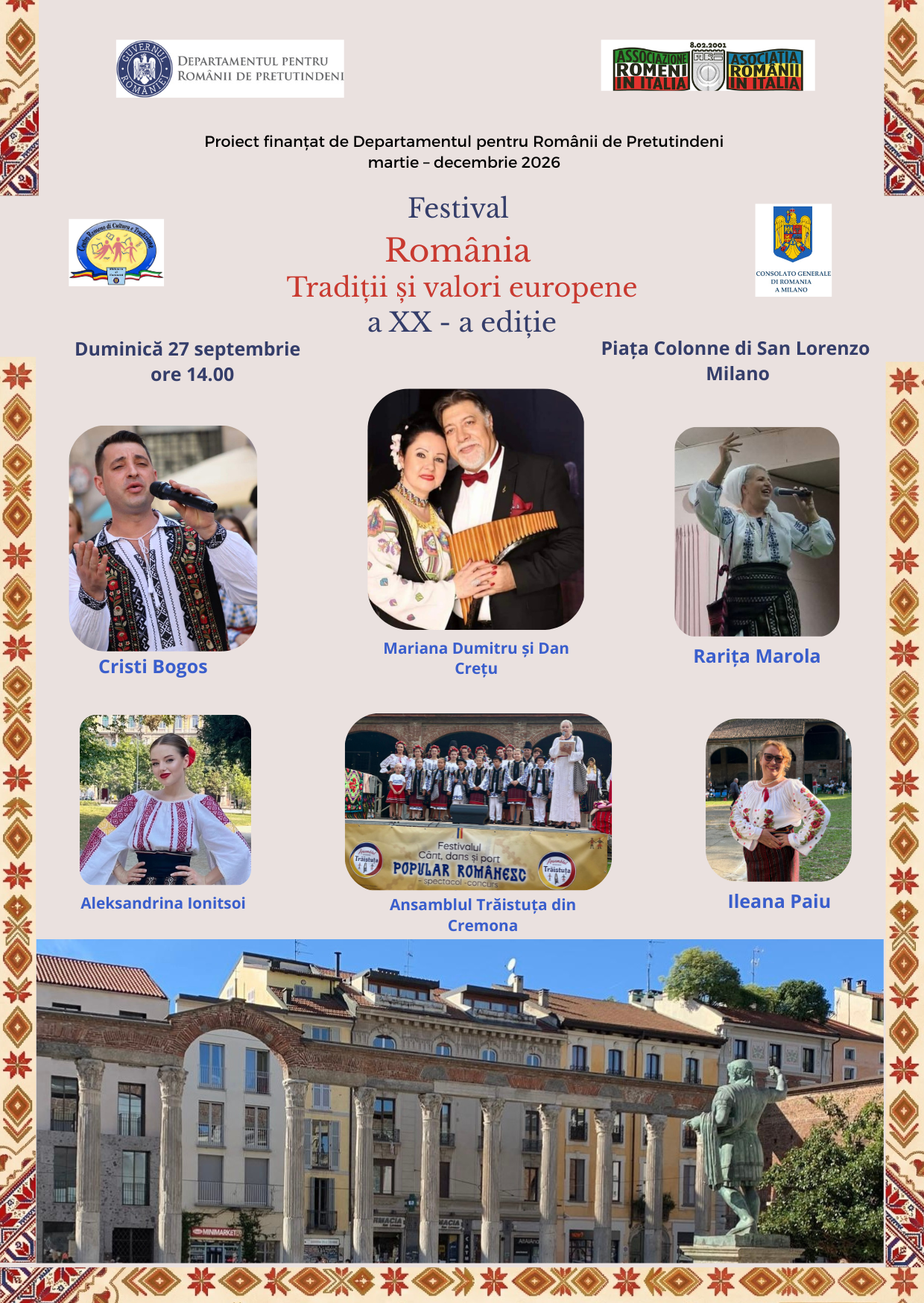 Festivalul „România – Tradiții și Valori Europene" a XX-a ediție